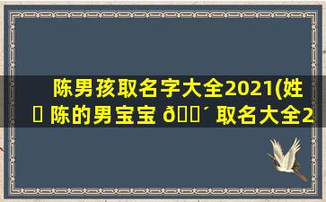 陈男孩取名字大全2021(姓 ☘ 陈的男宝宝 🌴 取名大全2021)